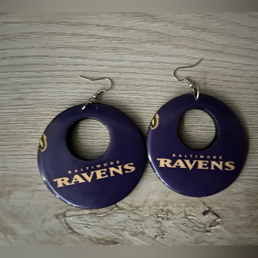(3 for $20) Baltimore Ravens Earrings